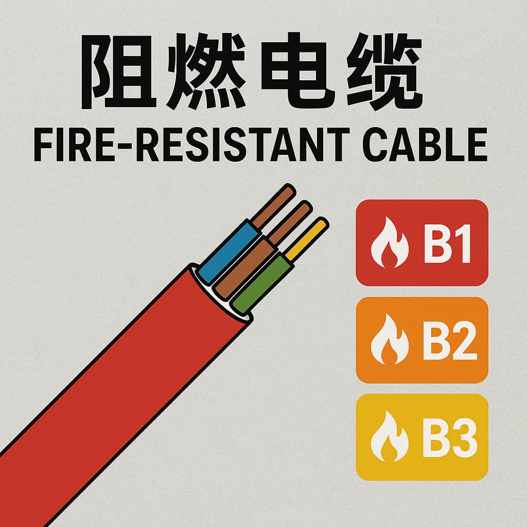 什么是阻燃電纜？B1、B2、B3級的區別你了解嗎？